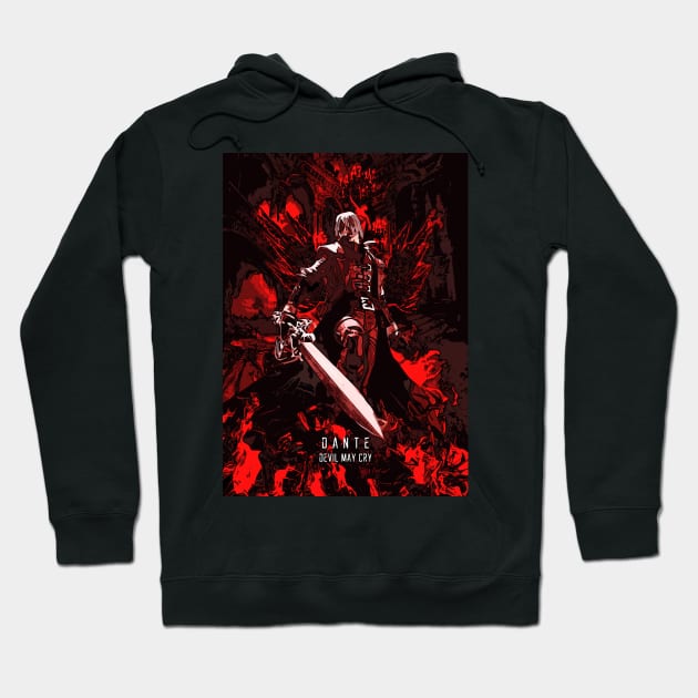 Classic Dante from Devil May Cry Hoodie by syanart